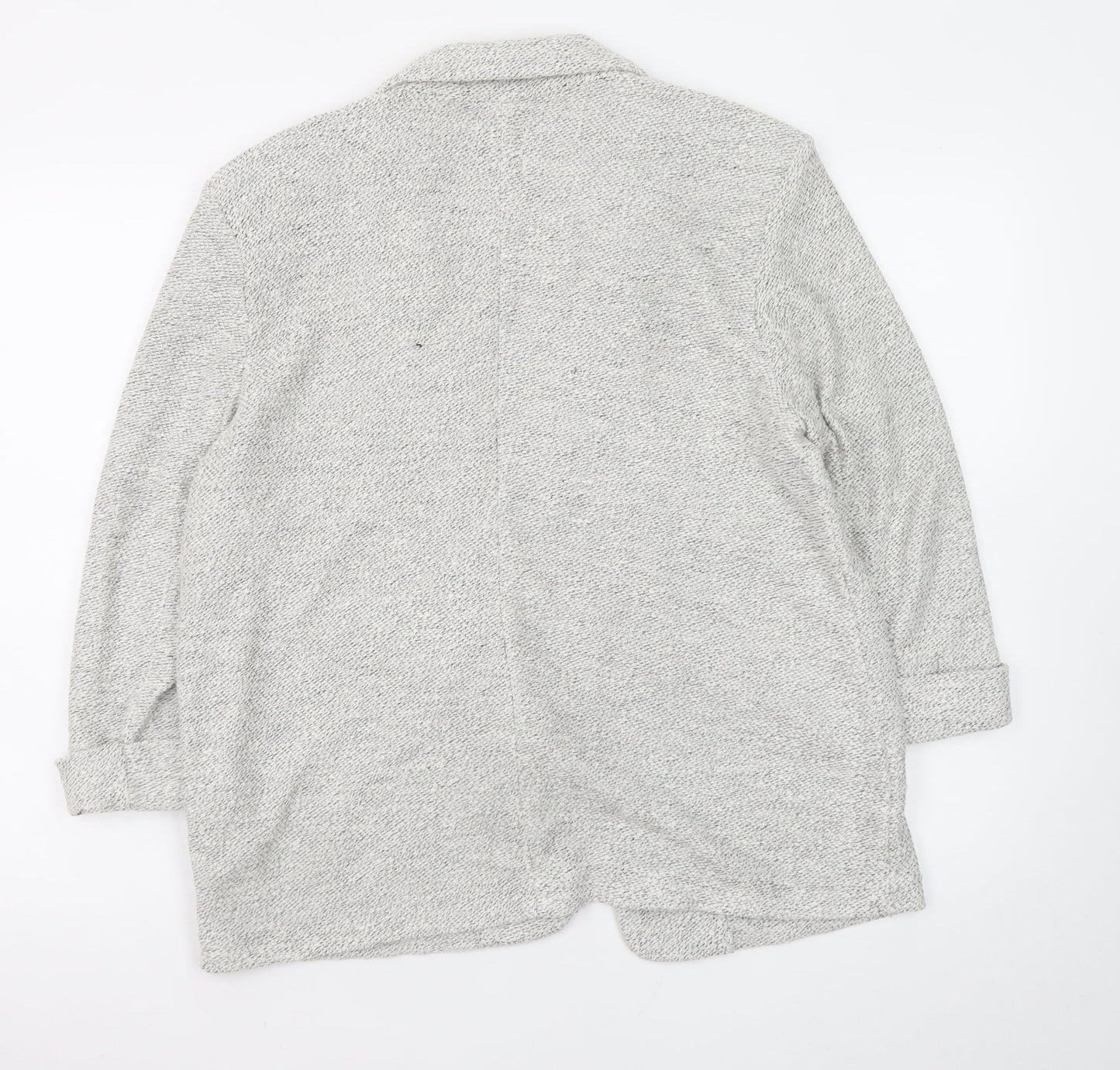 Tu Women Grey Cardigan Knit Long Sleeve Size 14