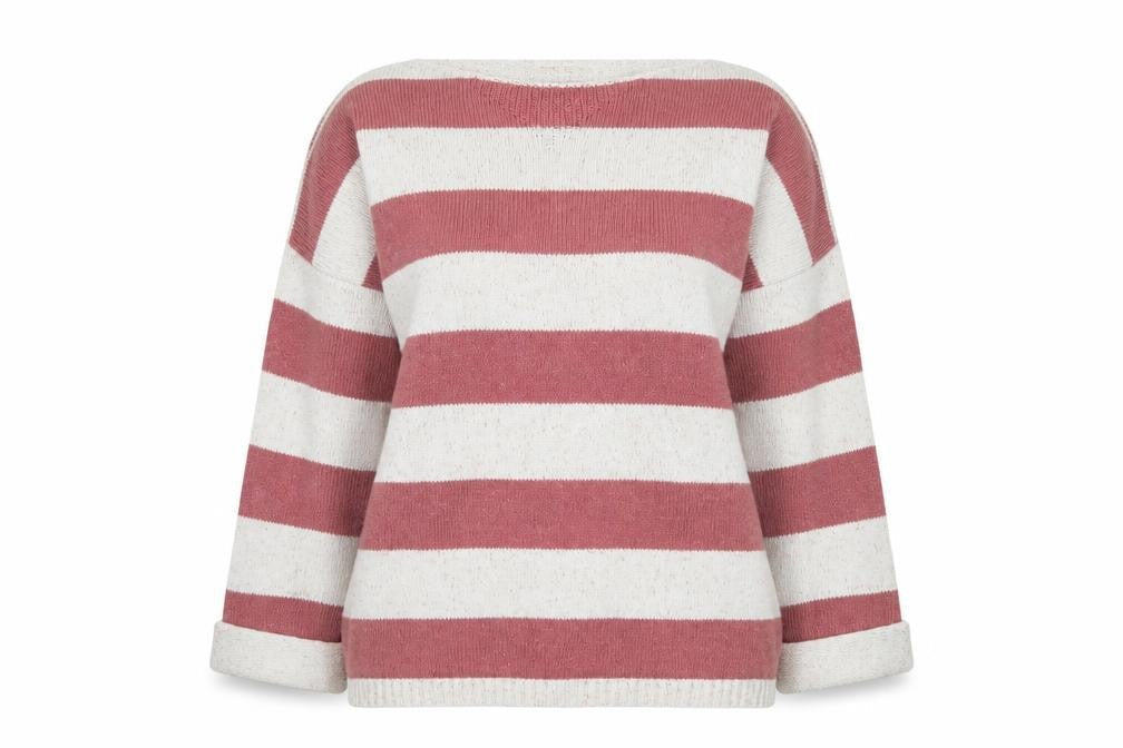 Fat Face Womens Multicoloured Stripe Cotton Wool Jumper Size 10