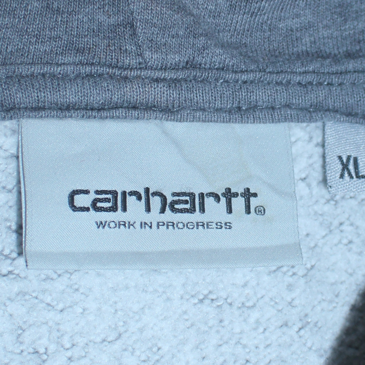 Carhartt Men's Grey Full Zip Hoodie XL Heavyweight Fleece