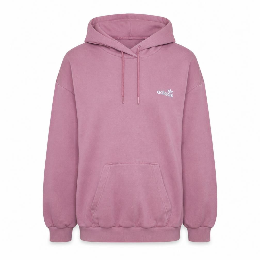 Adidas Womens Pink Pullover Hoodie Size 4 Cotton Blend Casual