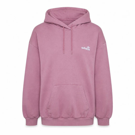 Adidas Womens Pink Pullover Hoodie Size 4 Cotton Blend Casual