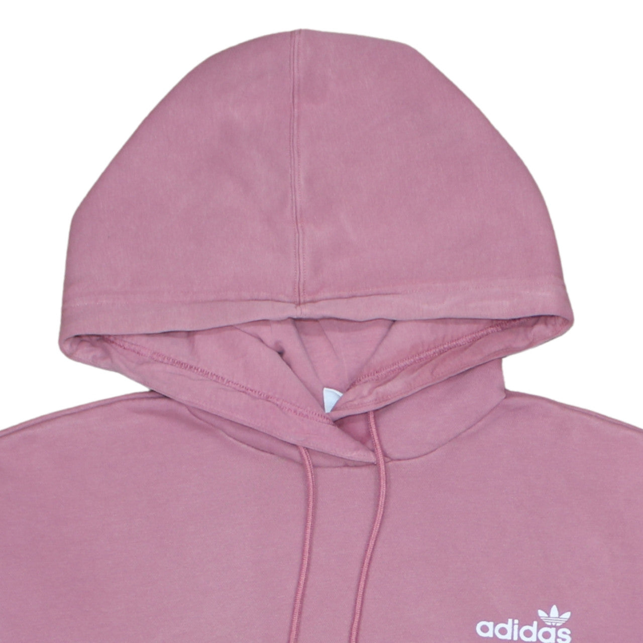 Adidas Womens Pink Pullover Hoodie Size 4 Cotton Blend Casual