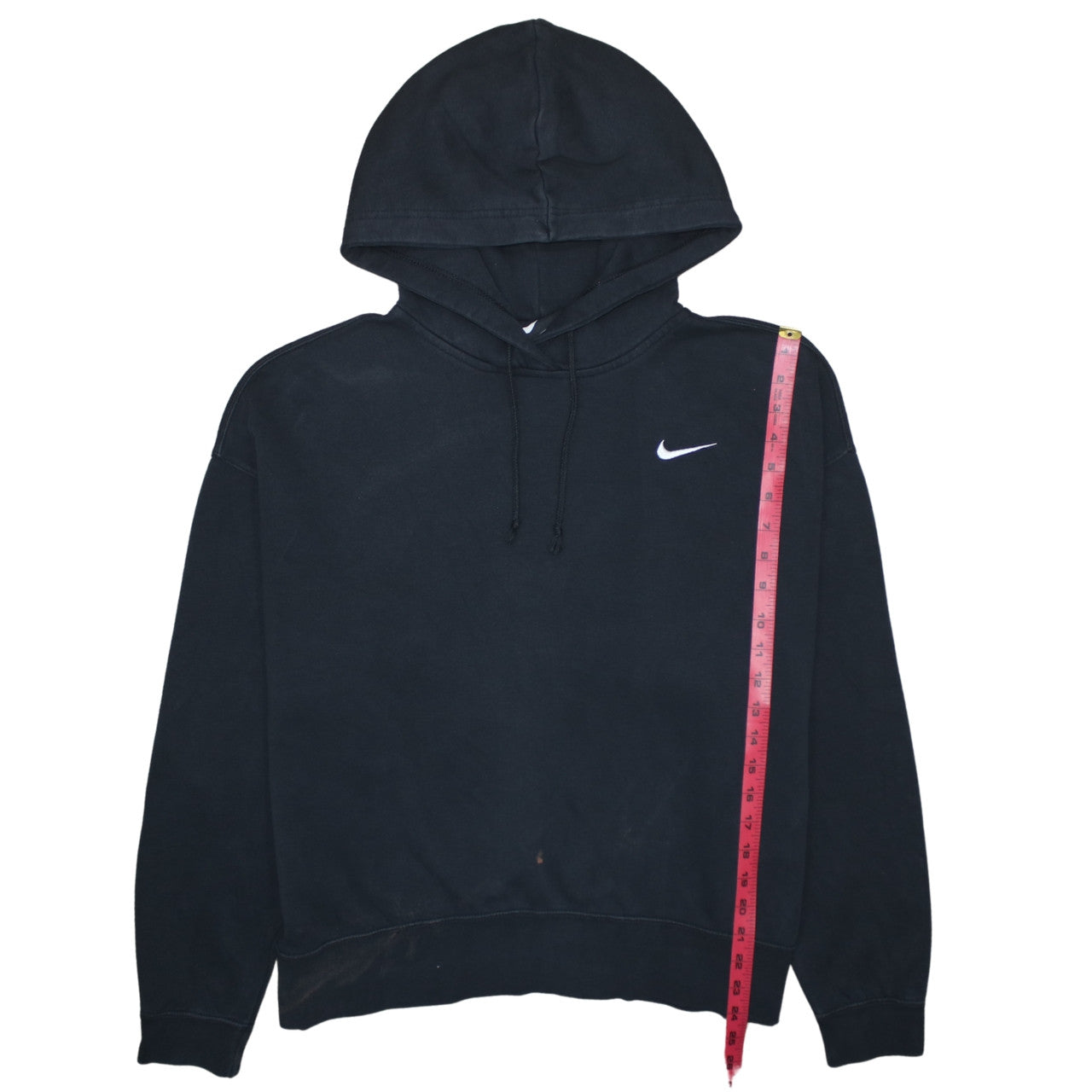Nike Women's Black Pullover Hoodie L Cotton Fleece Casual