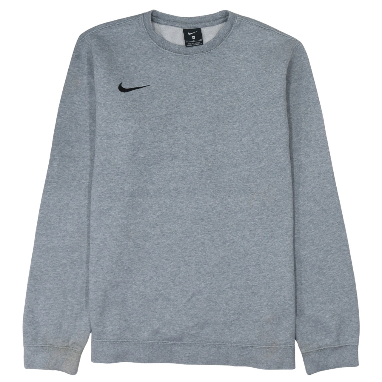 Nike Men's Grey Crew Neck Pullover Sweatshirt M Regular Fit