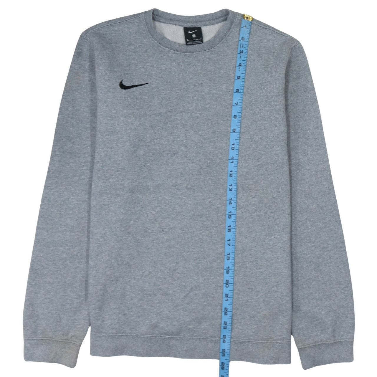 Nike Men's Grey Crew Neck Pullover Sweatshirt M Regular Fit