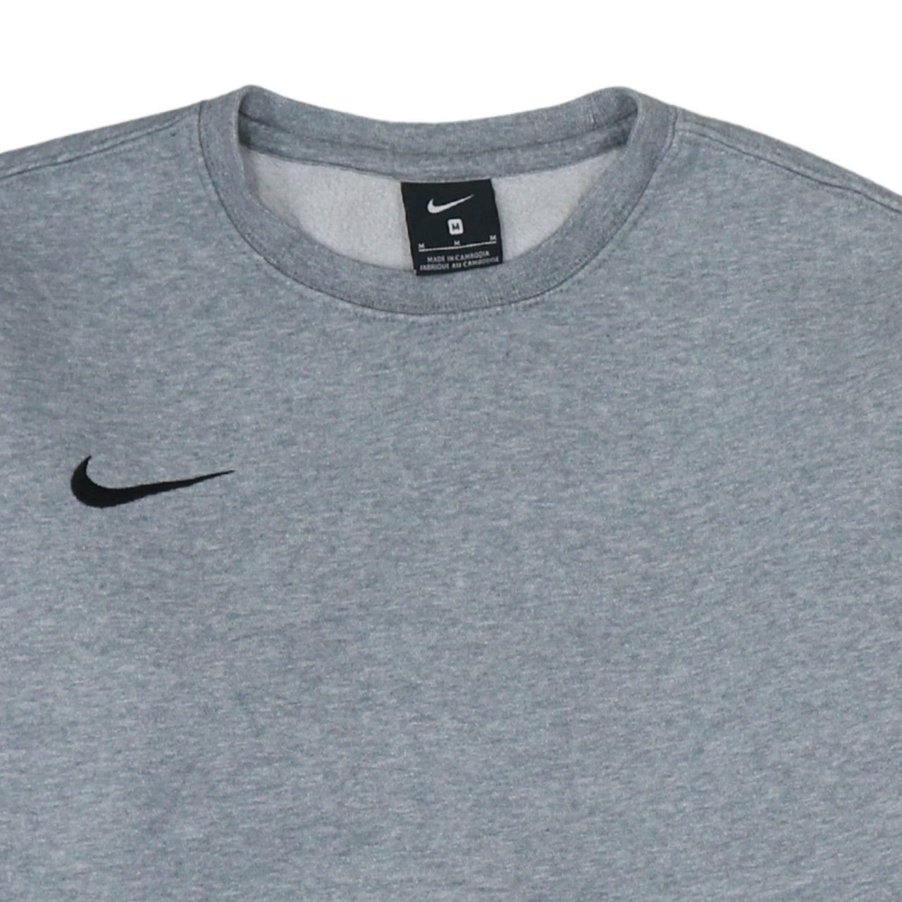 Nike Men's Grey Crew Neck Pullover Sweatshirt M Regular Fit