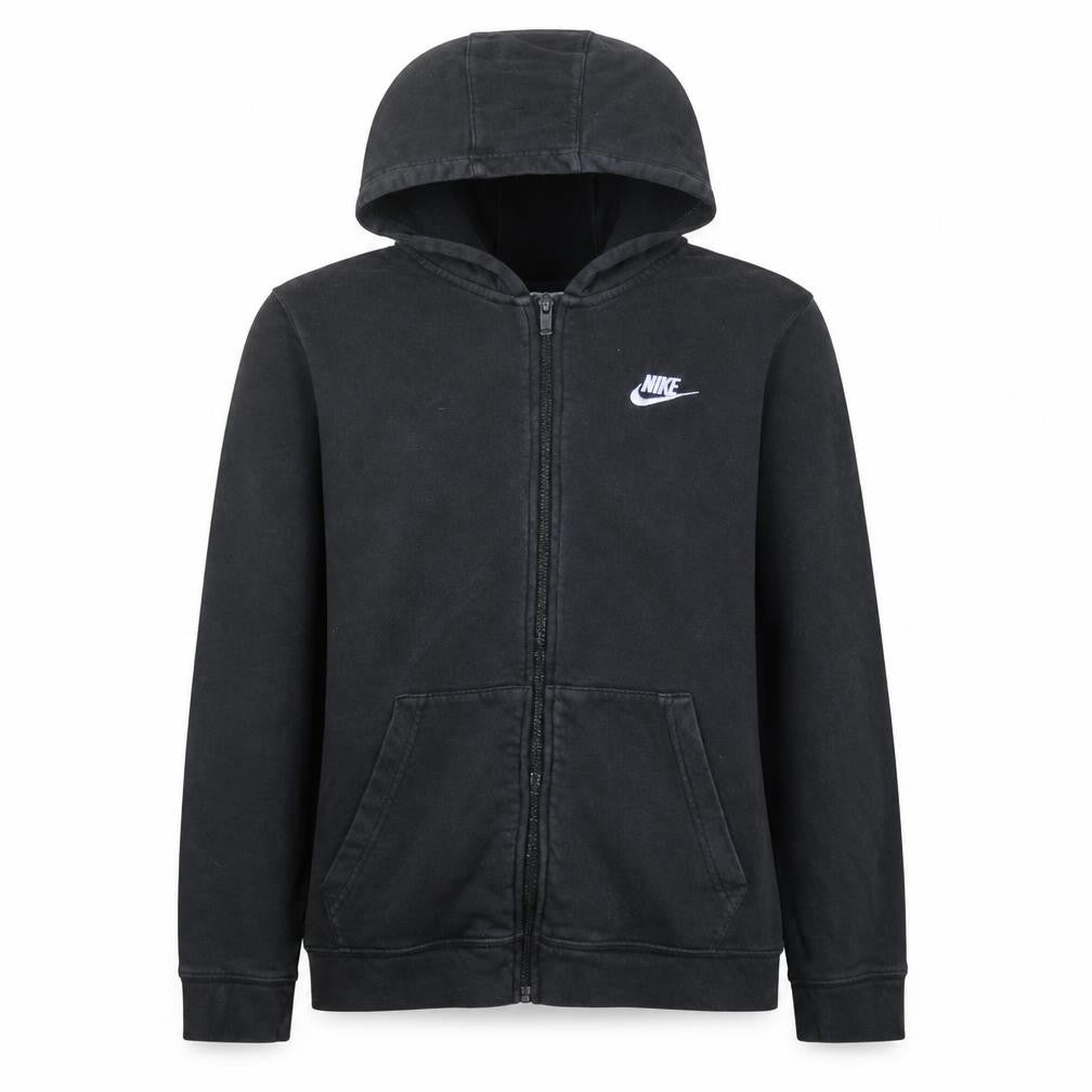 Nike Boys Black Full Zip Fleece Hoodie XL 158-170cm Sports Casual