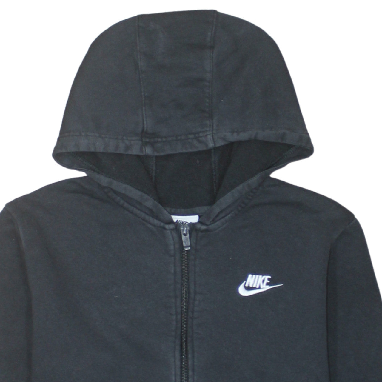 Nike Boys Black Full Zip Fleece Hoodie XL 158-170cm Sports Casual