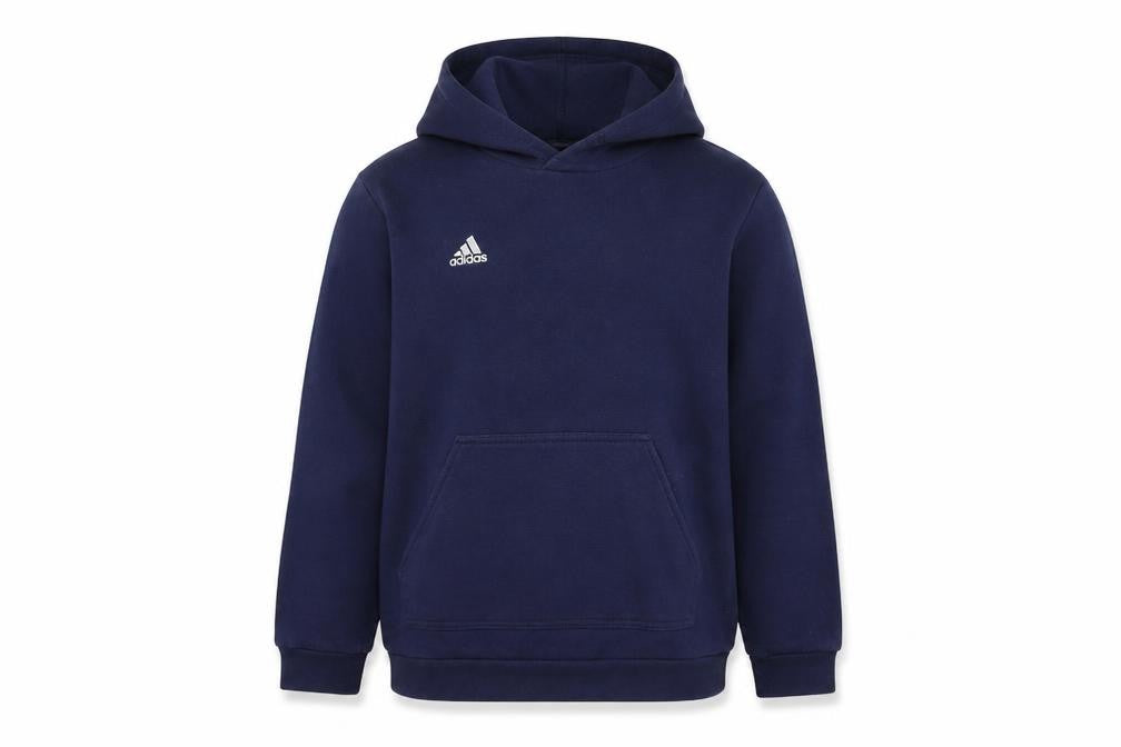 Adidas Boys Navy Blue Pullover Hoodie Size 13-14 Years Cotton Blend