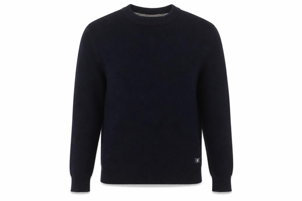 Jack & Jones Men's Black Cotton Crew Neck Pullover Jumper M