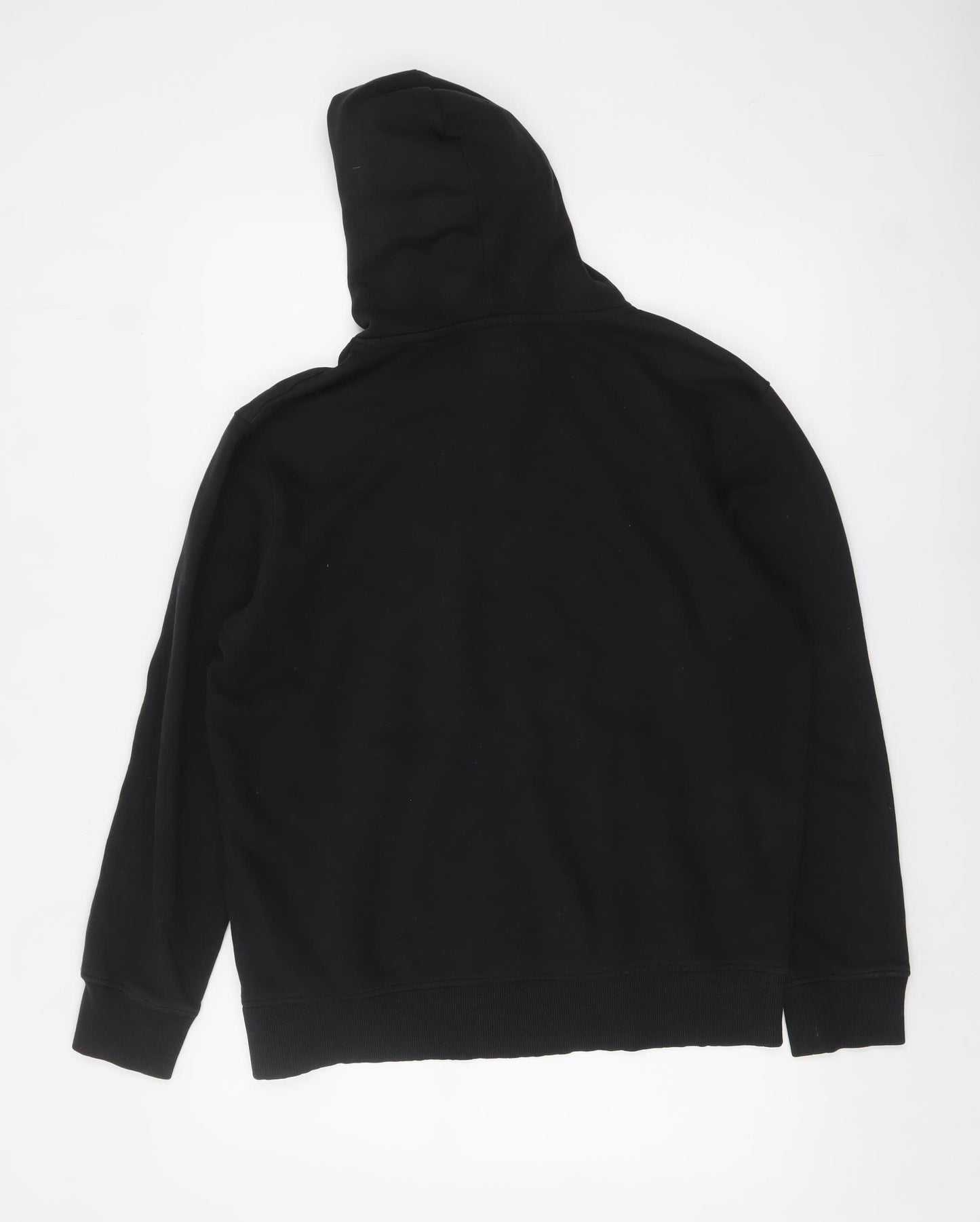 Jack & Jones Mens Black XL Pullover Hoodie Fleece Sweatshirt