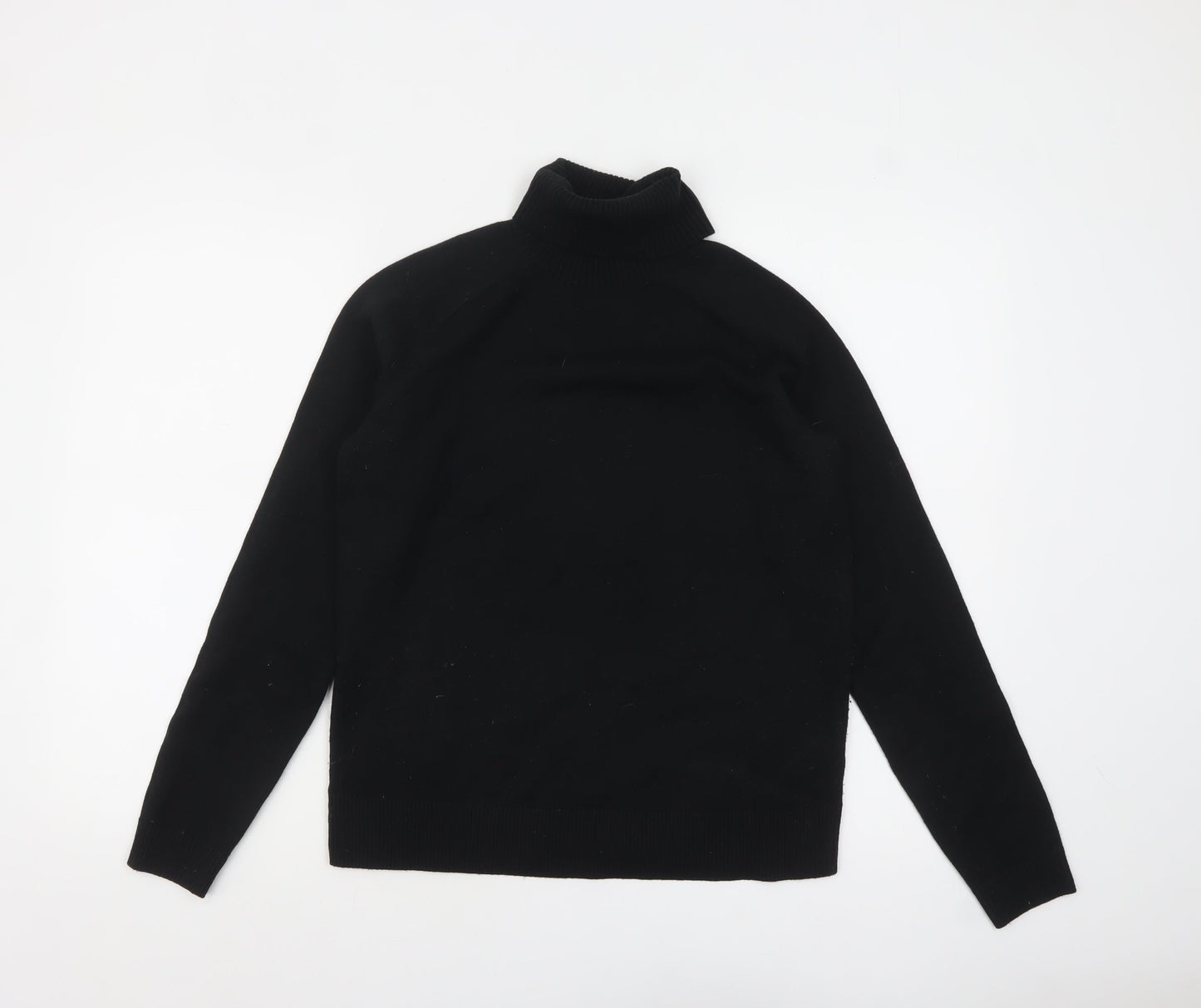 Marks and Spencer Women's Black Roll Neck Jumper Size S