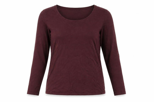 FatFace Women's Red Striped 3/4 Sleeve Basic Cotton Modal T-Shirt Size 10