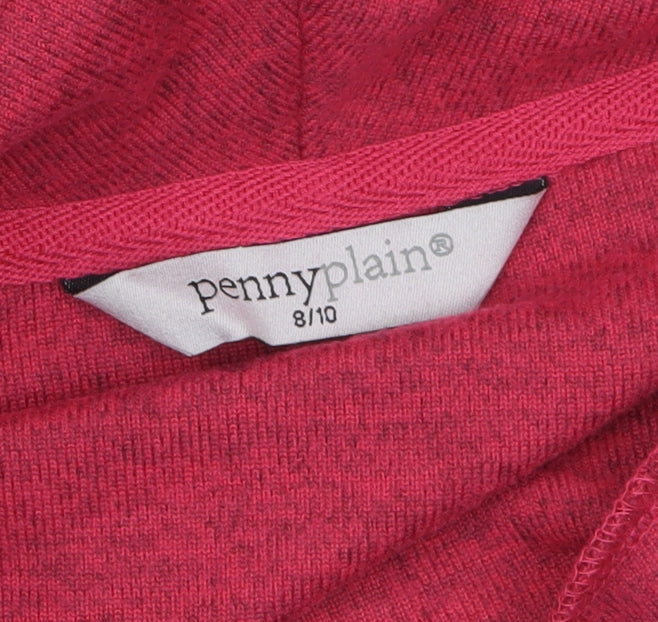 Penny Plain Women Pink Cowl Neck Tunic Top Size 8