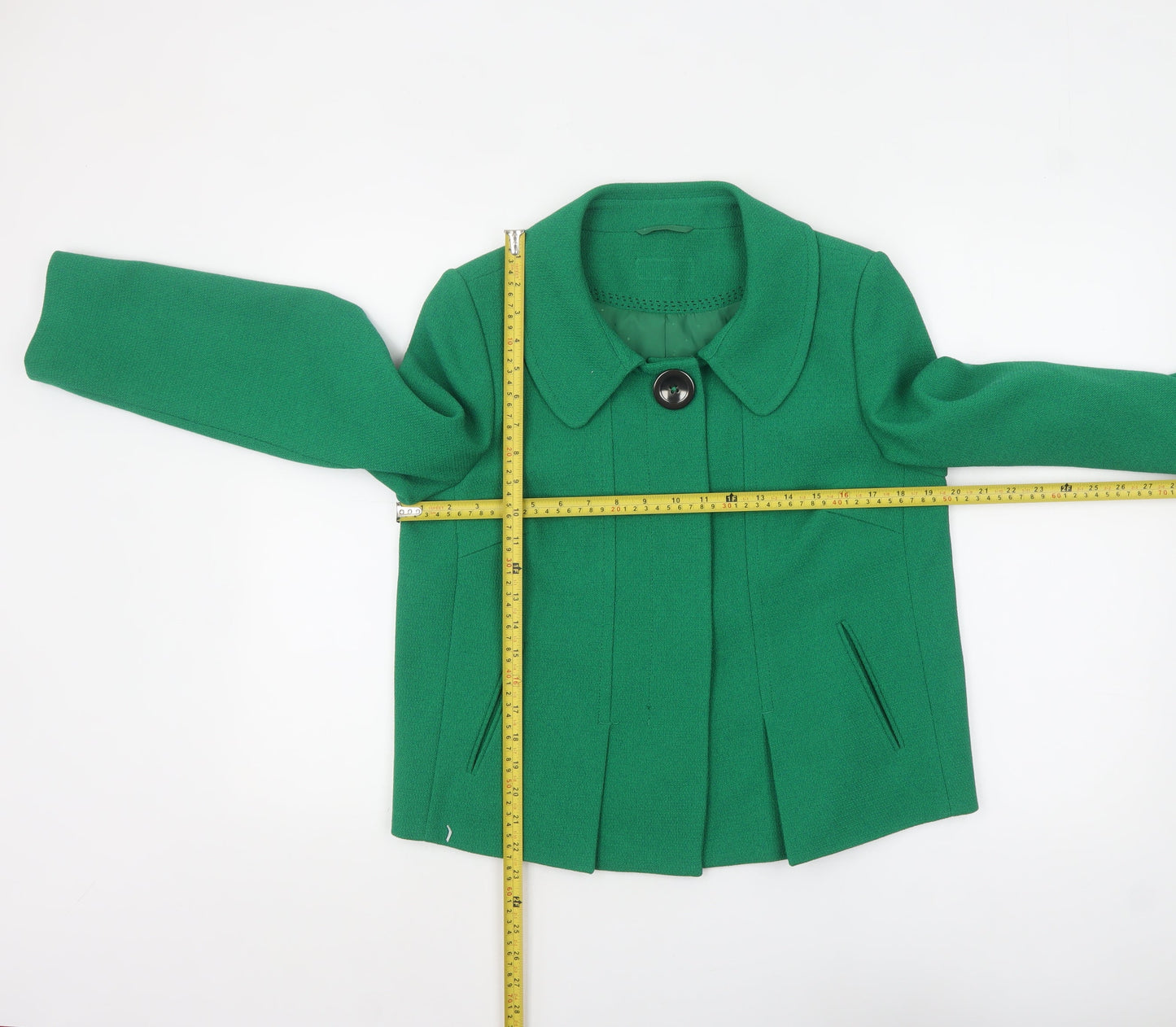 Marks and Spencer Women's Green Short Jacket UK 12 Classic Style