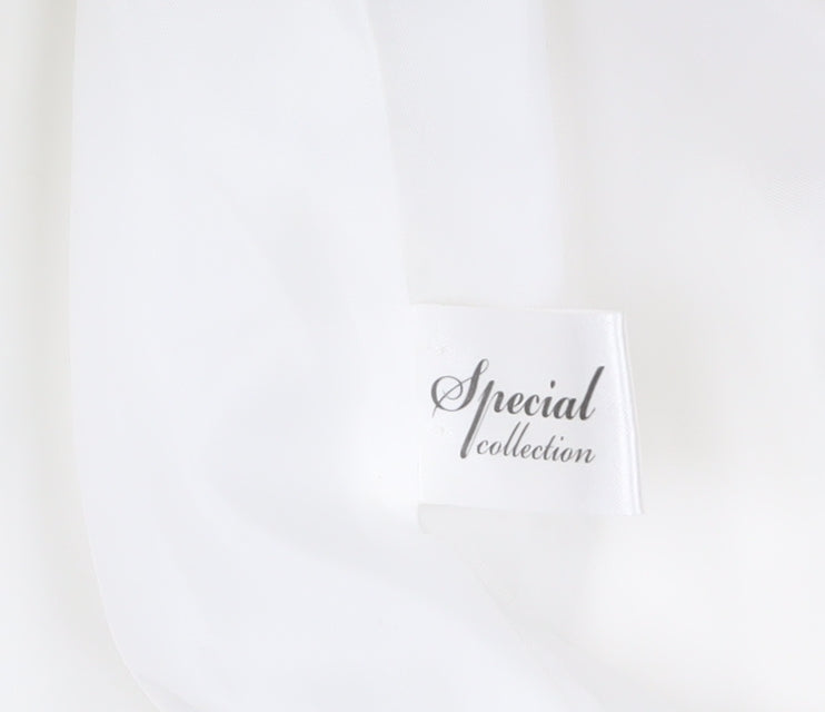 Special Collection Women's White Size 22 Mid-Length Button Coat