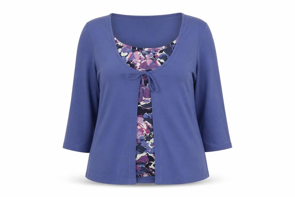 Marks & Spencer Women’s Blue Floral Tunic Blouse UK 12