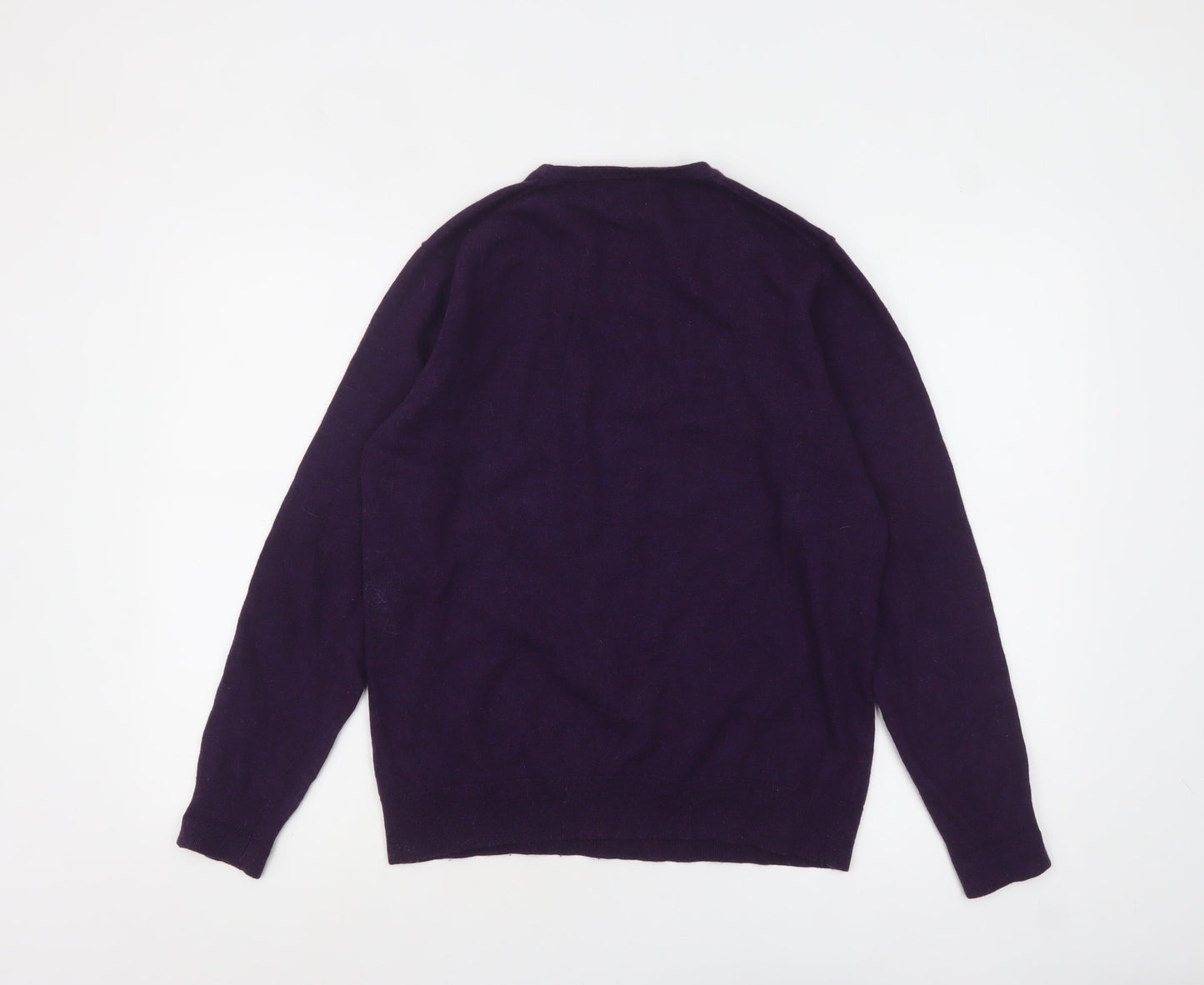 Linea Women's Purple Wool Crew Neck Pullover Jumper M