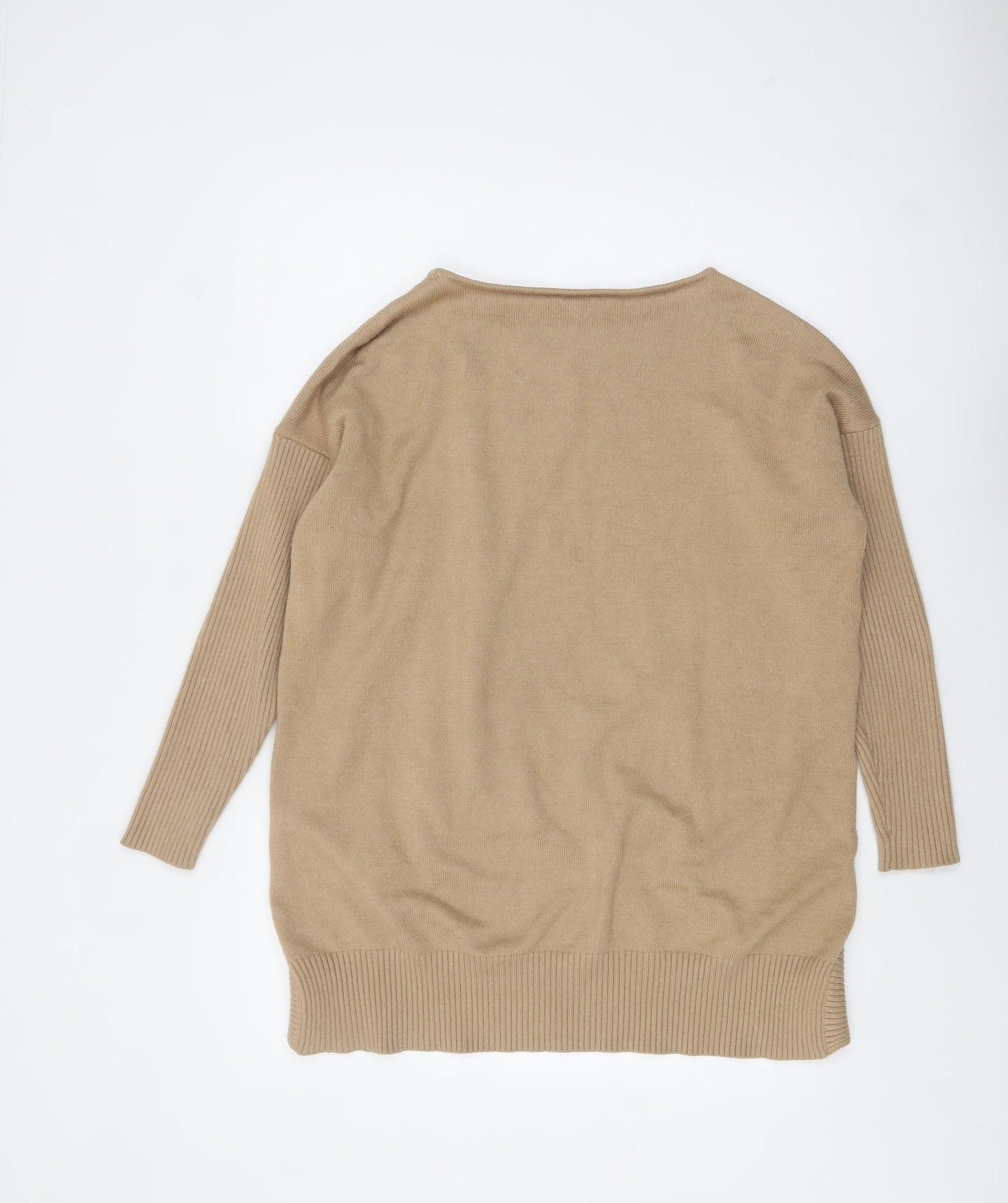 River Island Women’s Beige Knit Pullover Jumper Size M
