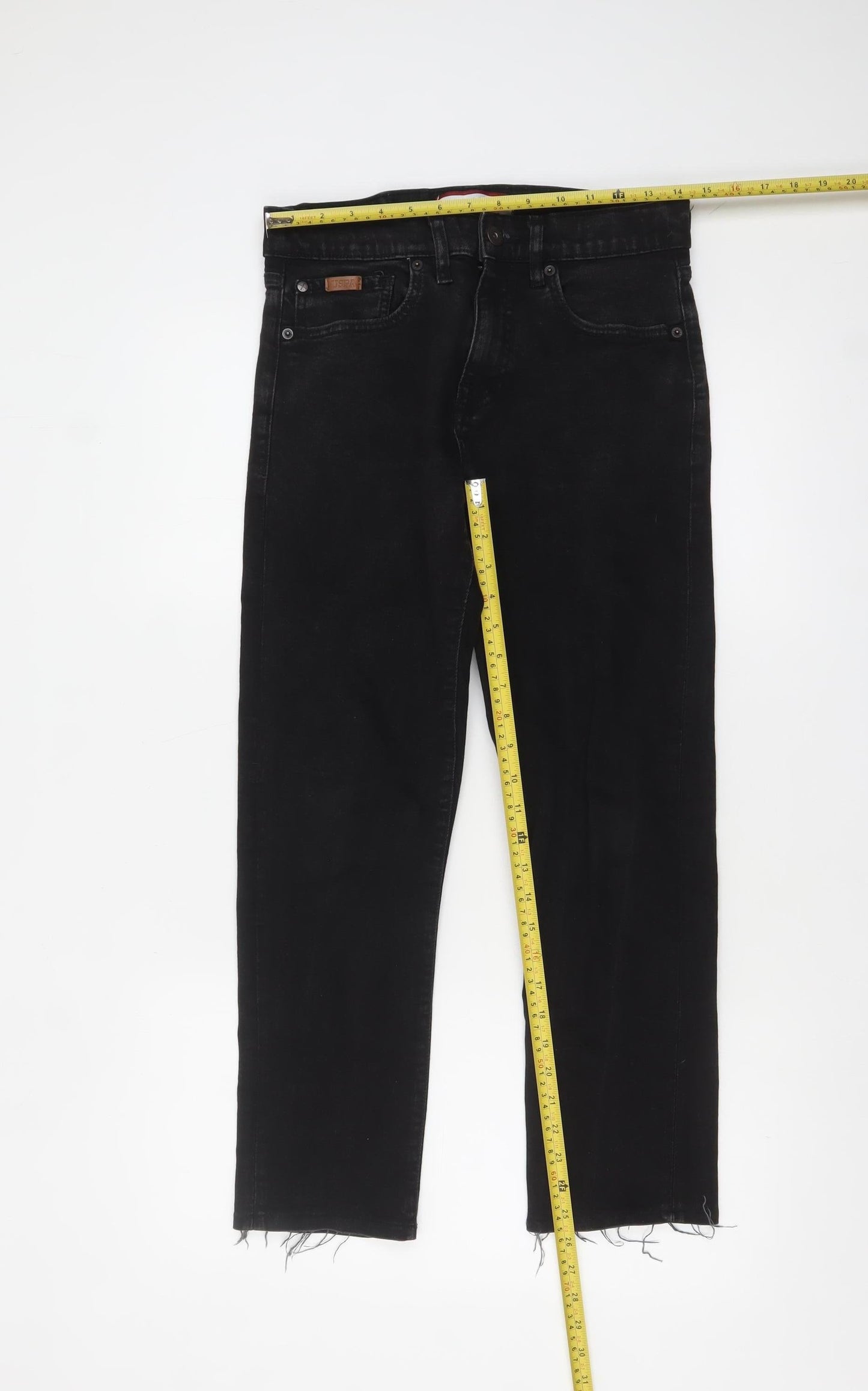 U.S. Polo Assn. Men's Black Slim Fit Straight Jeans 30R