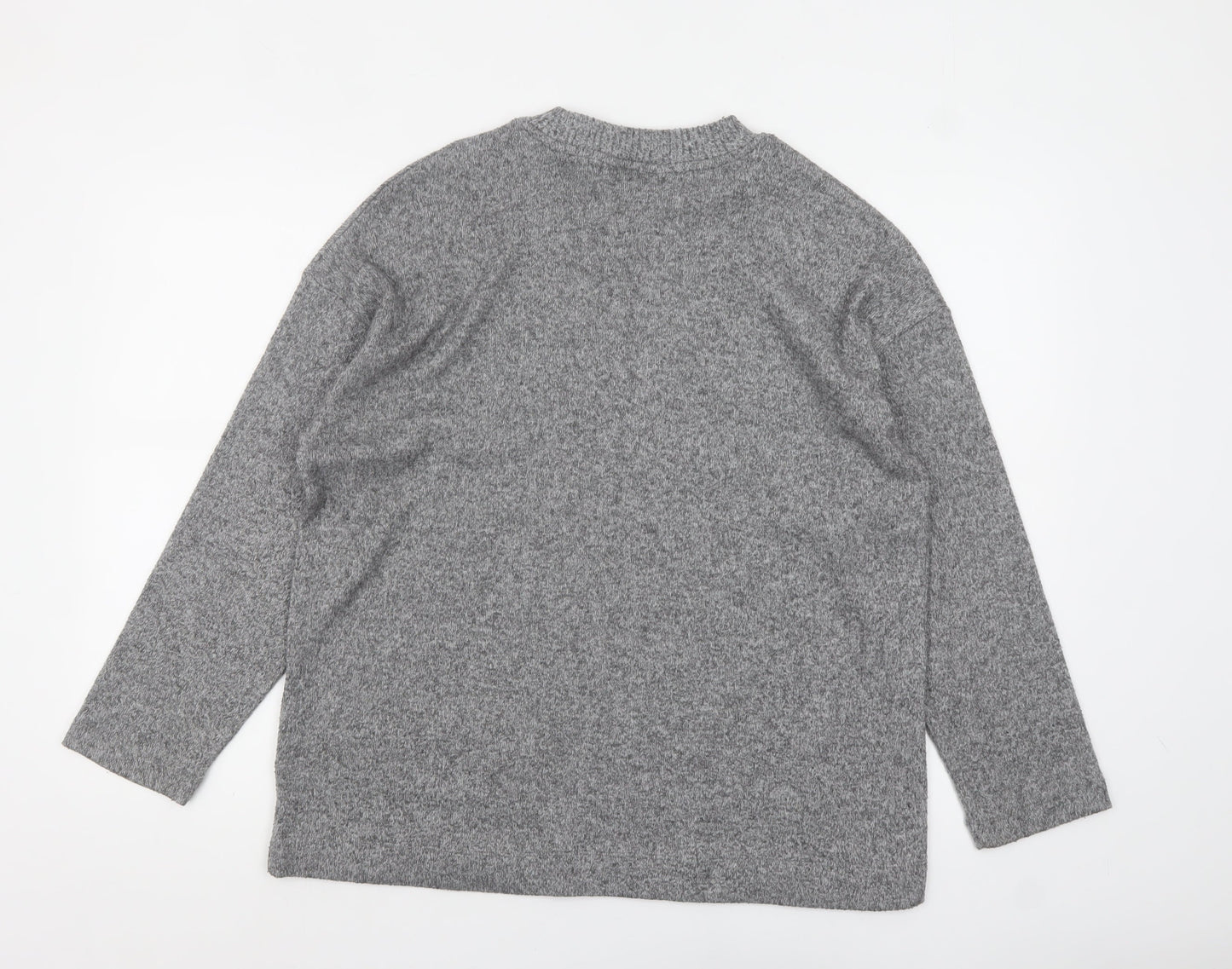 F&F Women's Grey Crew Neck Pullover Jumper Size M