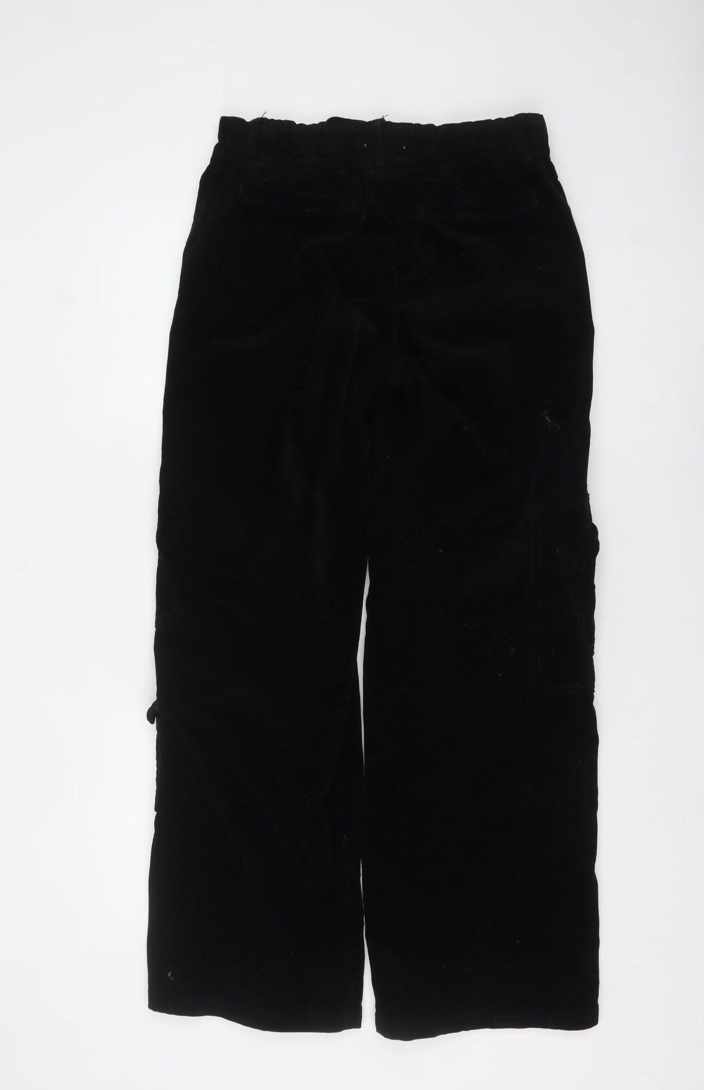 Glassons Women’s Black Corduroy Cargo Trousers Size 10