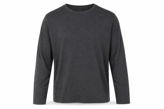 Hugo Boss Men’s Grey Long Sleeve Cotton Crew Neck Top Size M