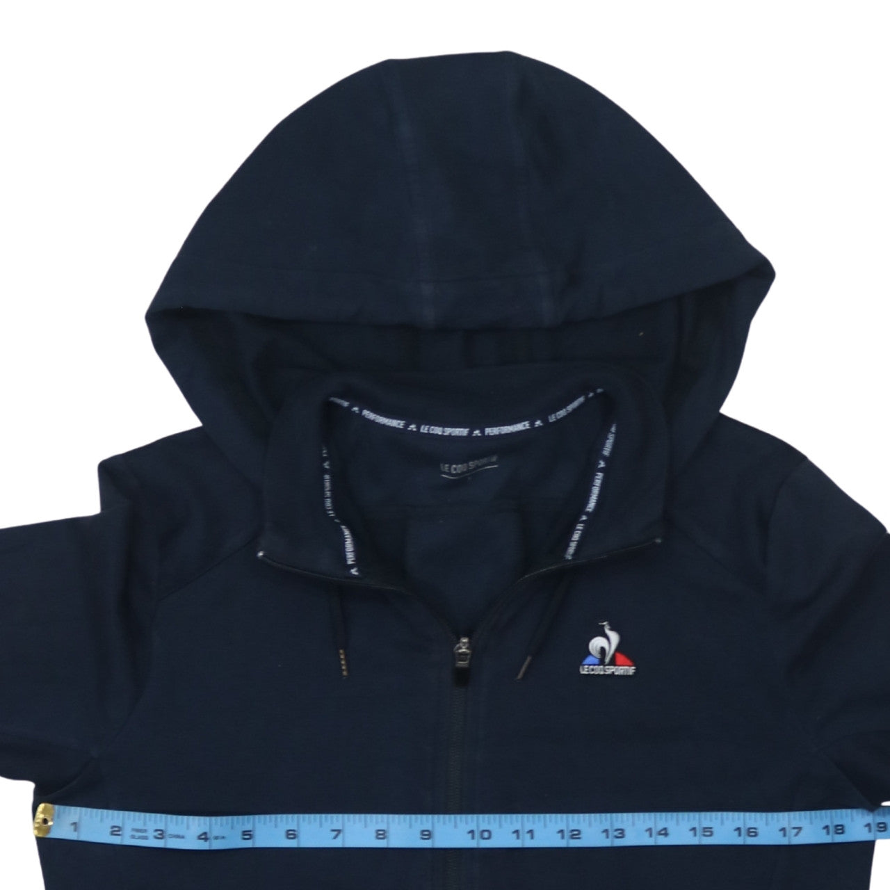 Le Coq Sportif Men's Blue Full Zip Hoodie Size S