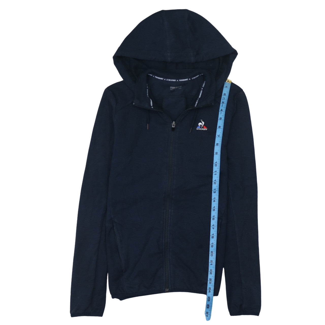 Le Coq Sportif Men's Blue Full Zip Hoodie Size S