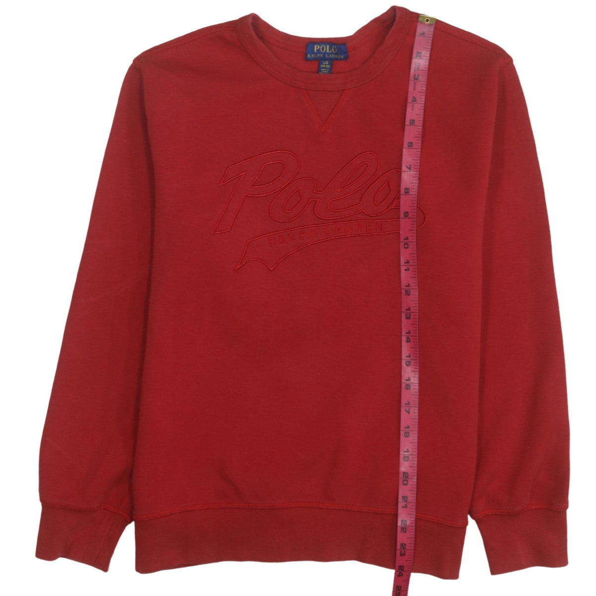 Ralph Lauren Boys Red Pullover Crew Neck Sweatshirt Size 14-16 Years