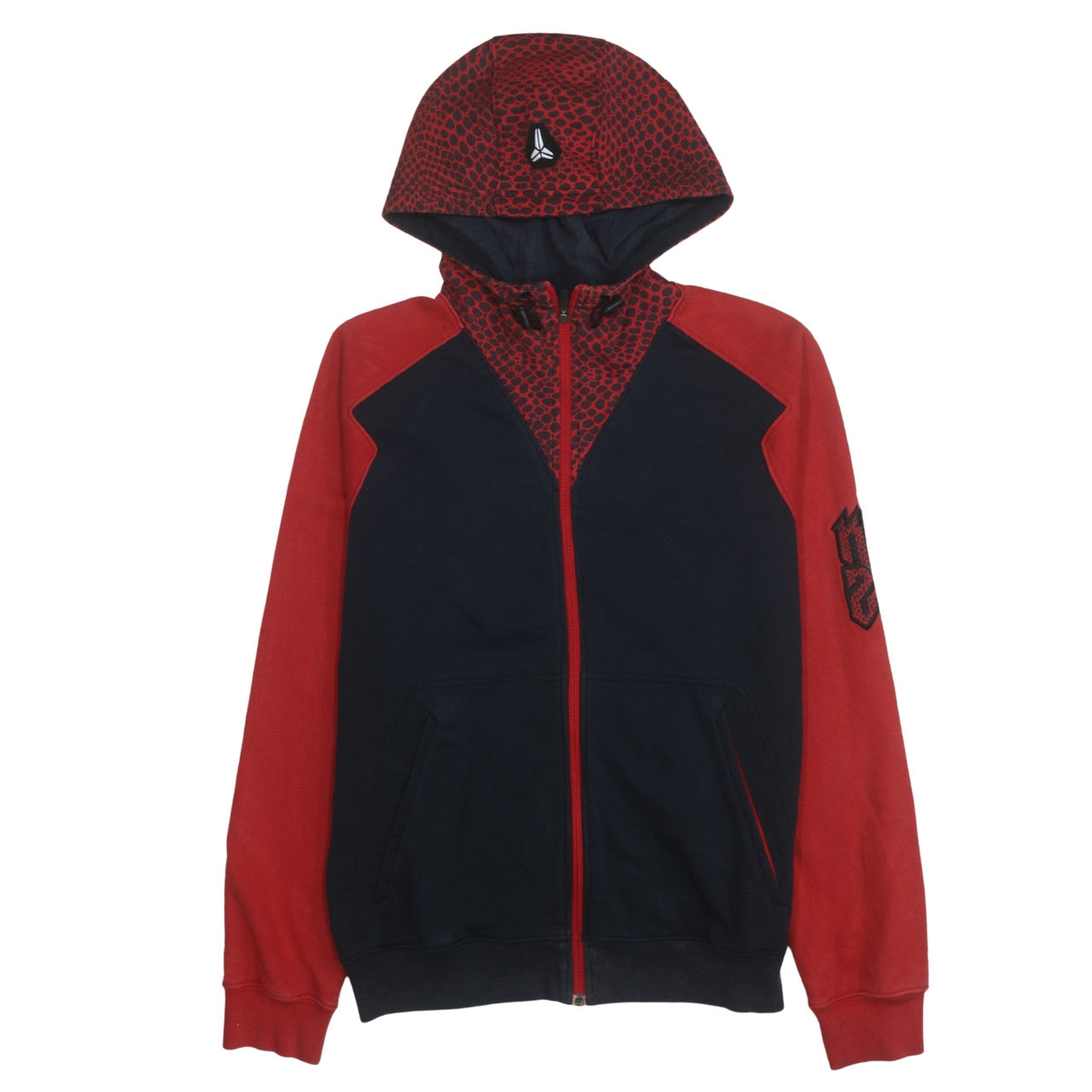 Nike Men's Red & Black Full Zip Hoodie Size M Sportswear