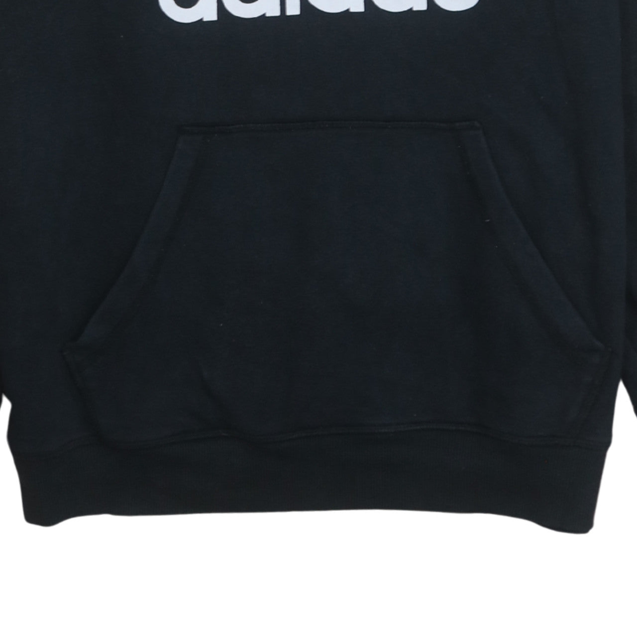 Adidas Men's Black Pullover Hoodie L Regular Fit Trefoil Logo