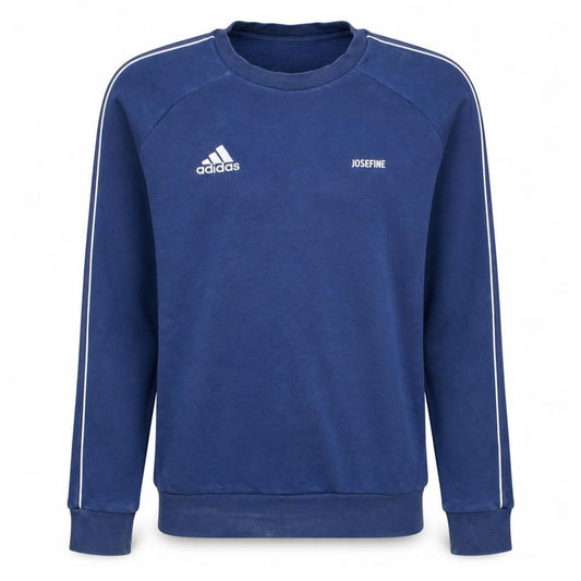 Adidas Men's Blue Crew Neck Sports Sweatshirt Size S
