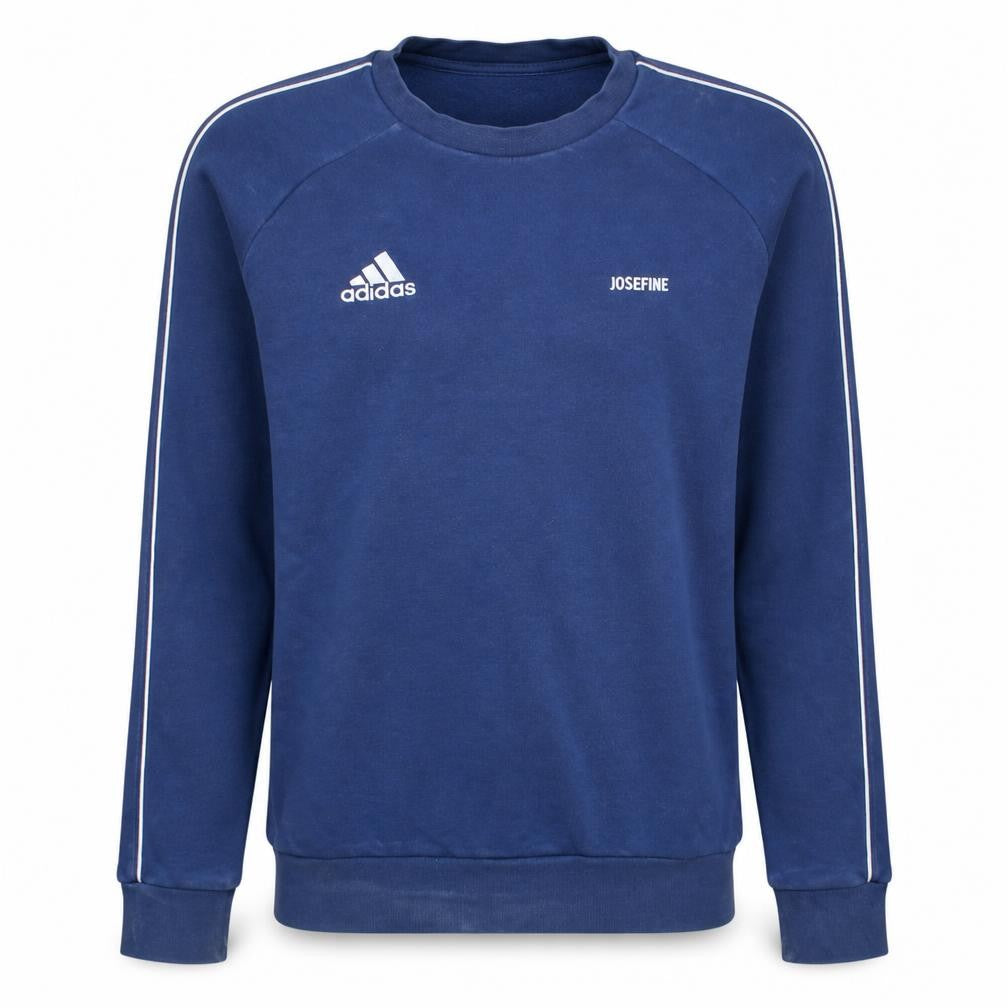 Adidas Men's Blue Crew Neck Sports Sweatshirt Size S