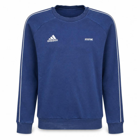 Adidas Men's Blue Crew Neck Sports Sweatshirt Size S