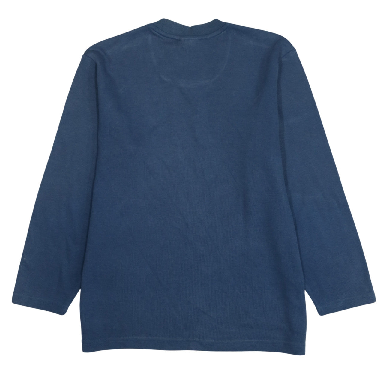 Adidas Men's Blue Long Sleeve Crew Neck Cotton Pullover Jumper L