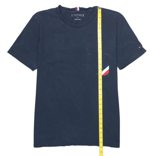 Tommy Hilfiger Men's Navy Blue Organic Cotton Crew Neck T-Shirt XL