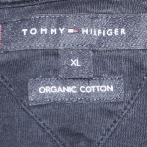 Tommy Hilfiger Men's Navy Blue Organic Cotton Crew Neck T-Shirt XL
