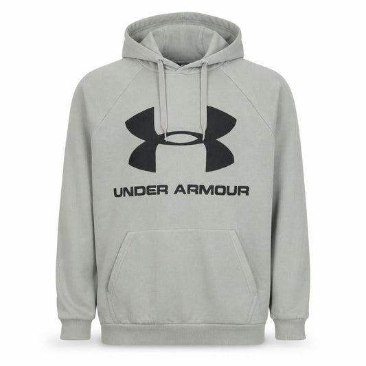 Under Armour Men's Grey Hoodie Pullover Medium Sports Logo Sweatshirt