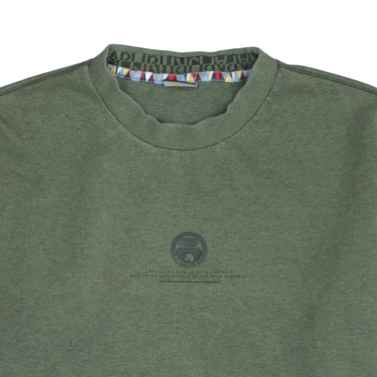 Napapijri Men's Green 3XL Crew Neck Pullover Sweatshirt