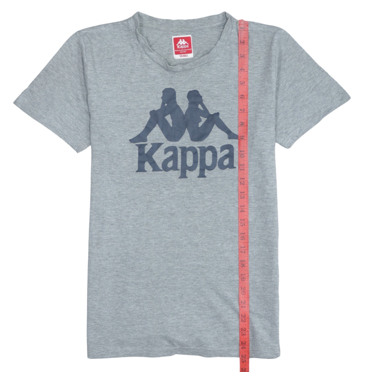 Kappa Men's Grey Small Crew Neck Cotton Sports T-Shirt