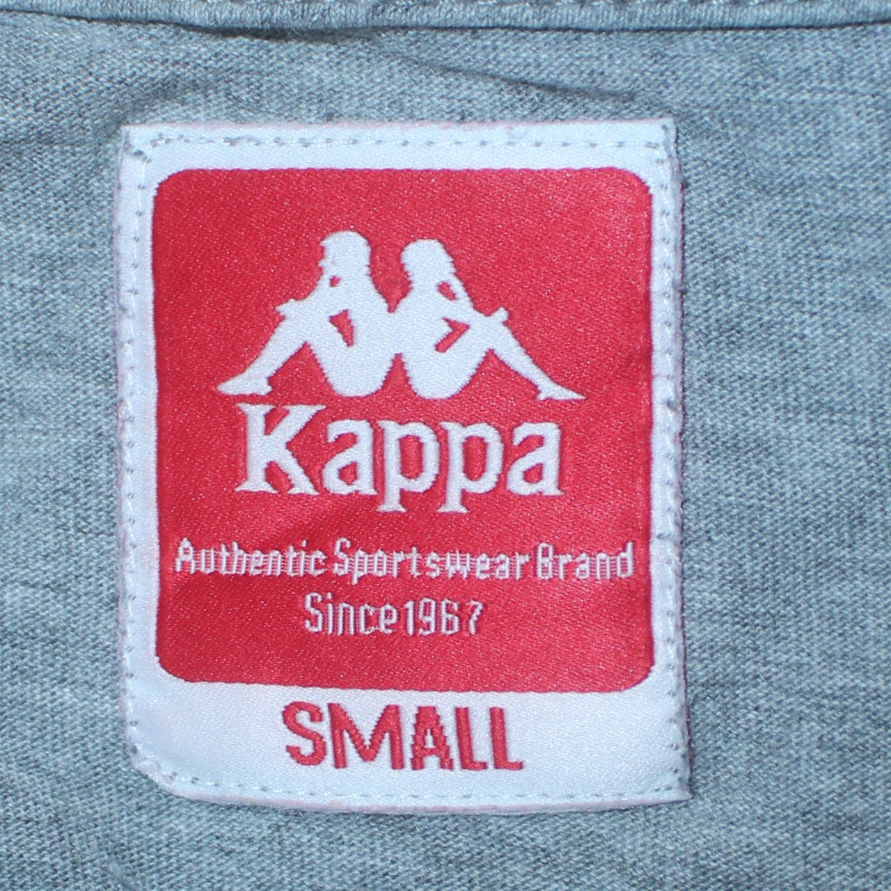 Kappa Men's Grey Small Crew Neck Cotton Sports T-Shirt