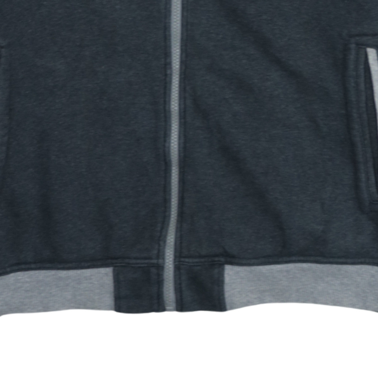 Adidas Mens Grey Full Zip Hoodie Size L Regular Fit Sportswear