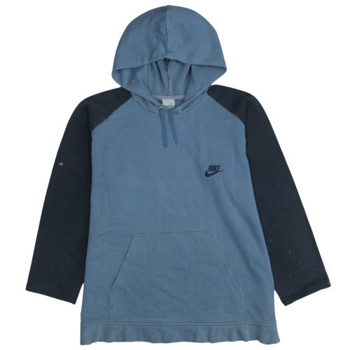 Nike Men's Blue Pullover Hoodie Medium Long Sleeve Fleece