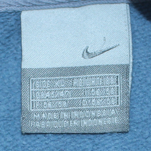 Nike Men's Blue Pullover Hoodie Medium Long Sleeve Fleece