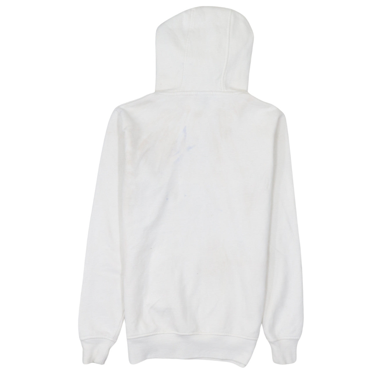 Ellesse Women Beige Logo Pullover Hoodie UK 8 Cotton Blend Sporty