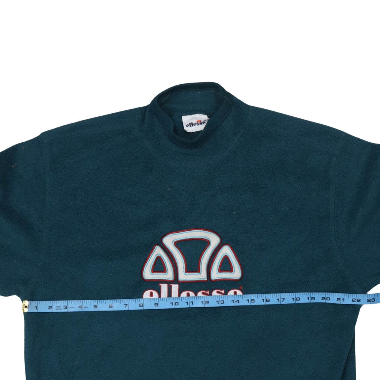 Ellesse Men's Blue Fleece Pullover Sweatshirt M Retro Logo Style