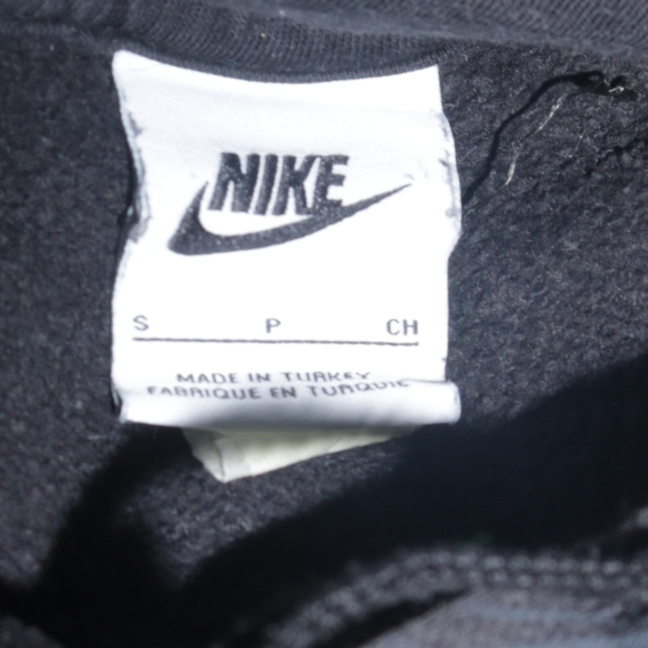 Nike Women's Black Small Pullover Hoodie with Logo Detail