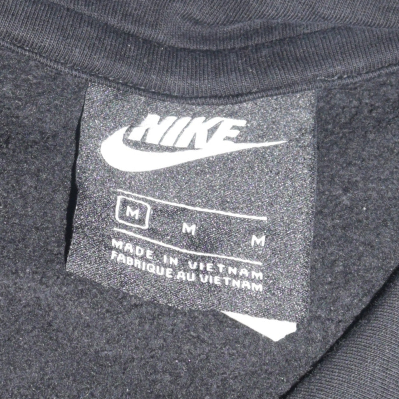 Nike Men's Black Pullover Hoodie Medium Fleece Sweatshirt