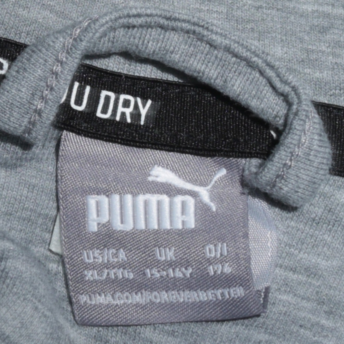 Puma Boys Grey Full Zip Hoodie 15-16 Years Activewear Sweatshirt